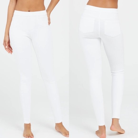 SPANX Jean-ish Pull-On Raw Hem Ankle Legging - Women's L - Picture 1 of 13
